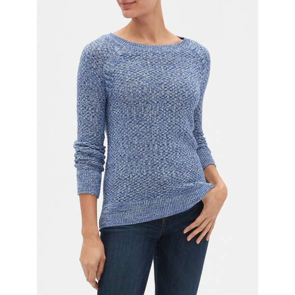 Gap Sweaters - Gap Womens Pullover Sweater Medium Blue Long Sleeve Round Neck Cotton